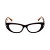 Swarovski Sk5476 Cat Eye Eyeglasses Shiny Dark Havana