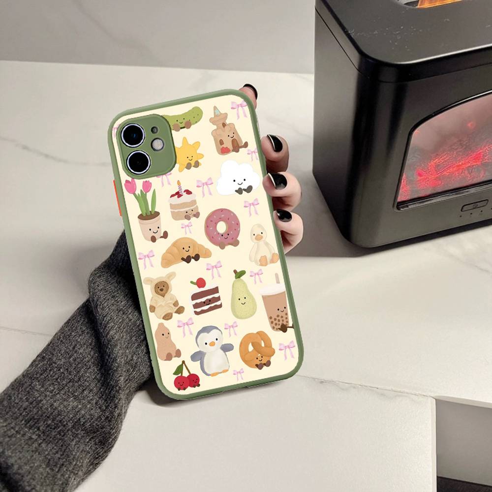 

Милый Чехол для Телефона в Виде Хлеба Тоста Для iPhone 16 15 14 11 12 13 Pro Max Plus 12 XS Max Задняя Крышка Матовый Чехол iphone 15