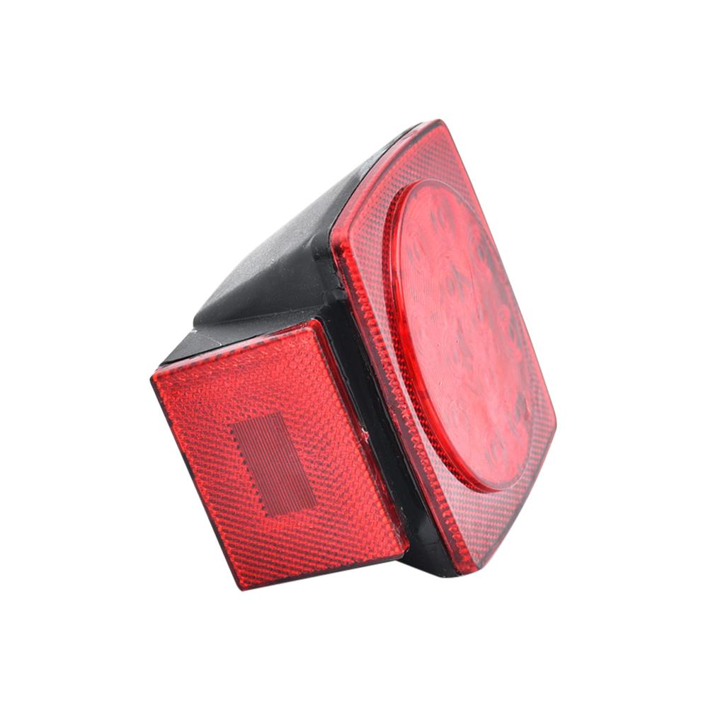 2PCS 12V Square Led Truck Trailer Light Stop Turn Tail Brake lamp Running Light for Trailers Boat Truck Camper RV Snowmobile