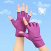 1 Pair Women Casual Elastic Anti-UV Half Finger Gloves Black White Gray Summer  Cool Thin Short Cycling Driving Mittens