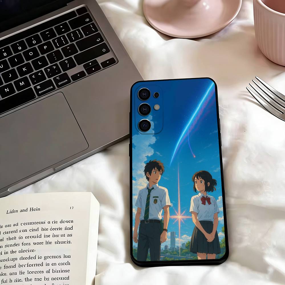 Anime Your N-Name K-Kimi Phone Case For Samsung S25,S24,S21,S22,S23,S30,Ultra,S20,Plus,Fe,Lite,Note,10,Black Cover