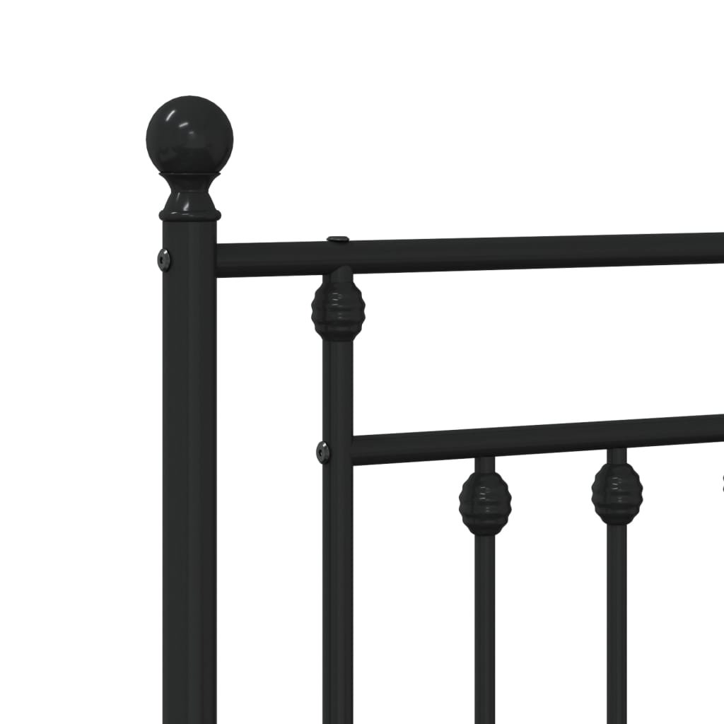Replacement Headboard Metal Black 75 cm