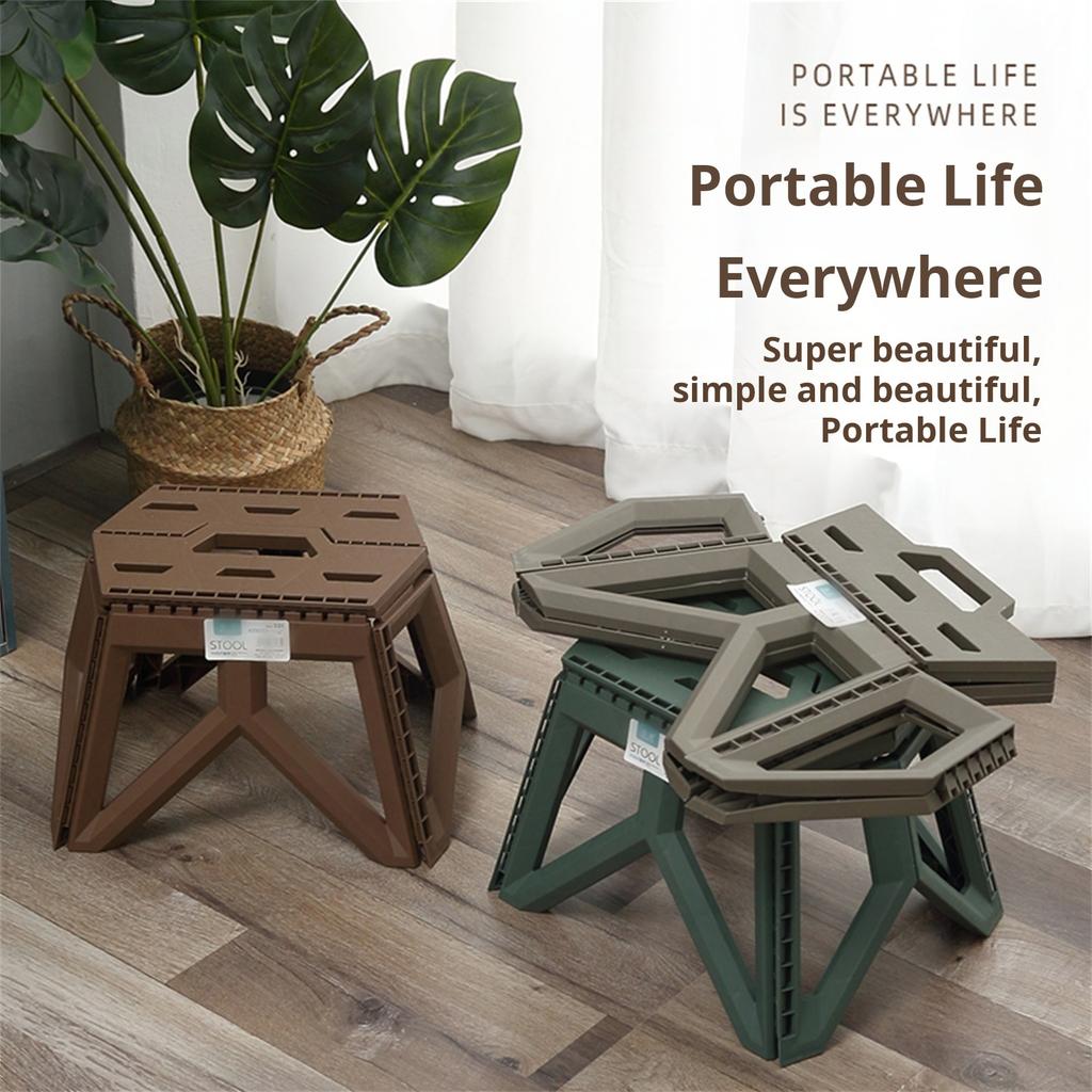 1pcs Outdoor Small Stool Portable Folding Stool High Load Bearing Durable Small Chair Fishing Stool Beach Stool Camping Stool