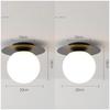 lndoor LED Ceiling Lamp for Modern  Glass Ball Black Gold LED Ceiling Lights Chandelier Lighting for Home Balcony Light Fixtures