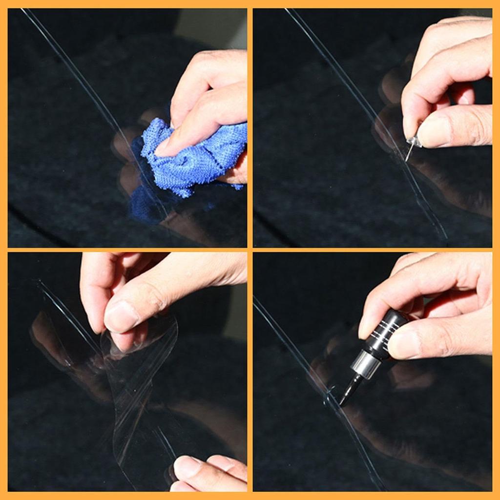 Ruzimiv Windshield Repair Fluid, Windshield Repair Kit, Auto Window Repair Tool Kit | Chip