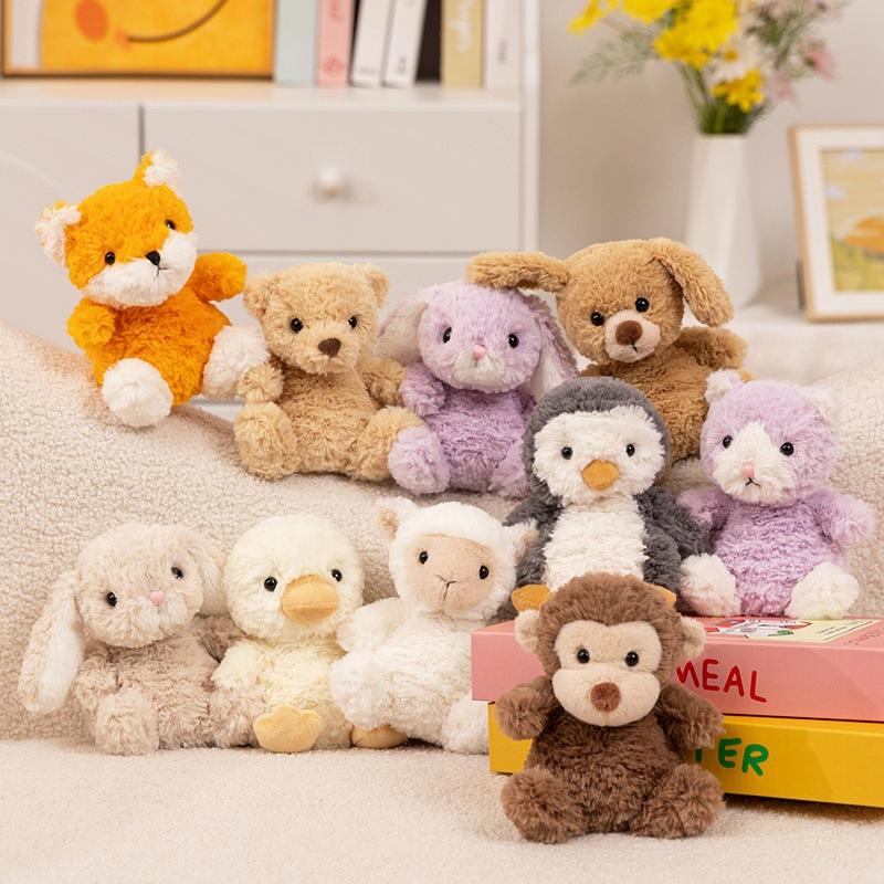 Cute Sweet Little Animal Series Sitting Posture Bear Rabbit Penguin Puppy Plush Toy Doll Children's Pillow
