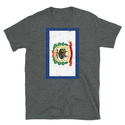 West Virginia State Flag United States of America Short-Sleeve Unisex T-Shirt