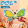 Sensory Fidget Toy for Autistic Color Sorting Maze Beads Montessori Toy Fine Motor Skills Stress Relief Preschool Learning Kids