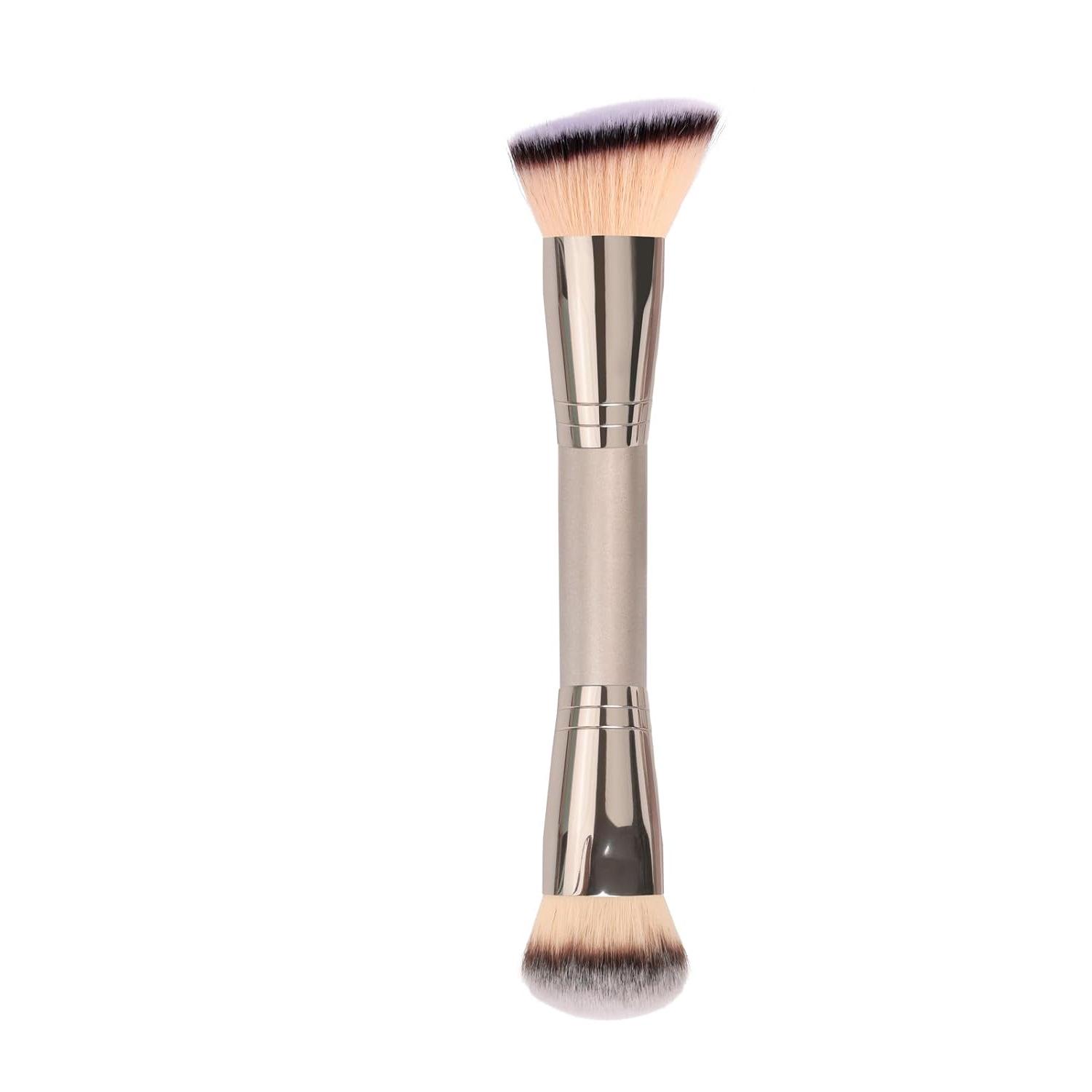 Dual-ended Makeup Brush: Foundation, Blush, Concealer & Contour Applicator