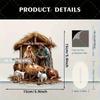 Virgin Mary Saint Joseph And Shepherd Animal Scene Religious Desktop Decoration Indoor Outdoor Festival Home Decor