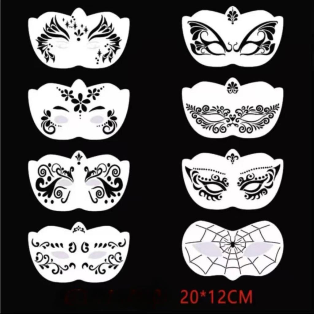 Children's Stage Makeup, Facial Painting Templates, Face Painting, Eye Corner, Hollow Rubbing, DIY Body Painting, Graffiti Copying Board