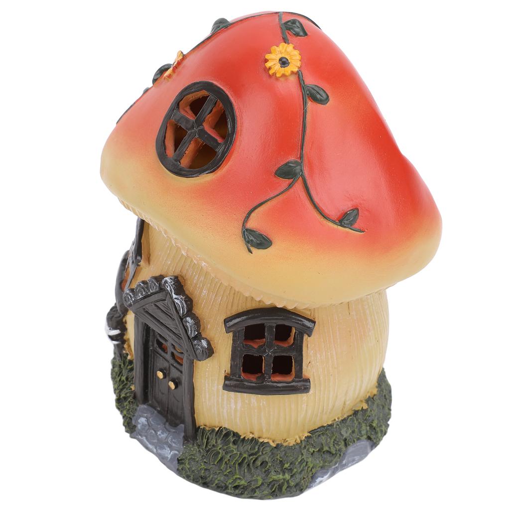 Solarbetriebene Pilzstatue für den Außenbereich, Gartenskulptur, Deko-Licht, automatischer Sensor, Ornament L