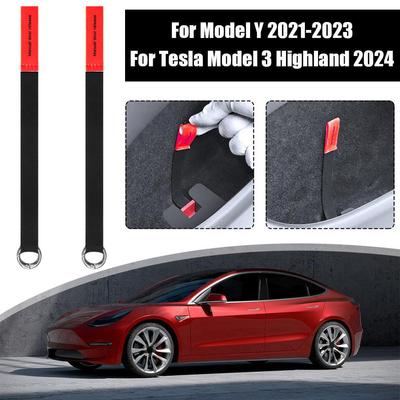 Pour Tesla Model Y 2024-2024 Poignée de commutateur mécanique de porte arrière Bouton de tirette d'urgence Accessoire de voiture Pour Tesla Highland C7W3