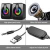 Niye For Computer Speakers PC Sound Box HIFI Stereo with LED Light Microphone USB Wired Desktop Gaming Wholesale Subwoofer Audio