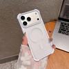 Shockproof Matte Magnetic Case For iPhone 17 16 15 14 13 12 Pro Max 16E Phone For Magsafe Wireless Charging Clear Hard Cover