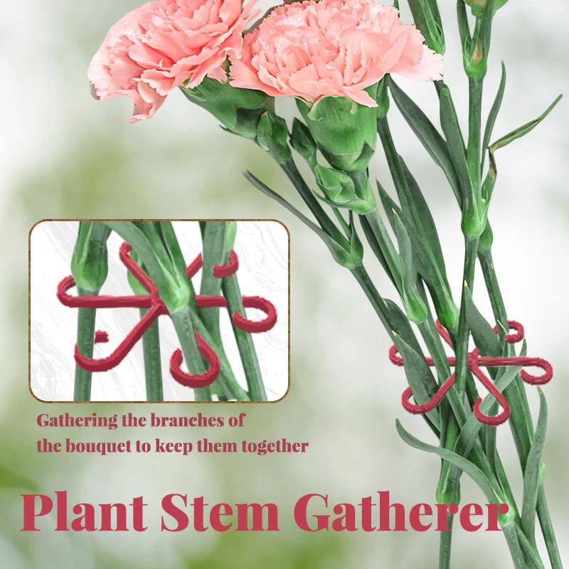 Reusable Plant Stem Folding Frame Garden Tools No Stake Trellis Plant Stem Support Branches Stem Organizer Gardening Tools 4pcs