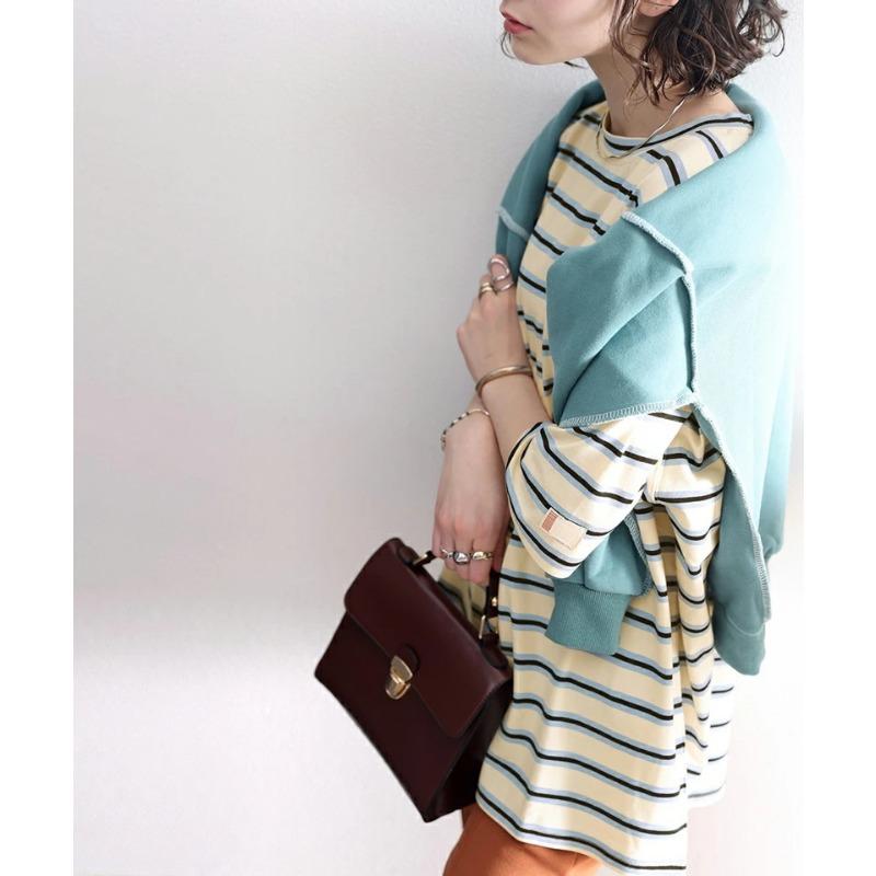 DIMANAF 2025 Summer Plus Size Women T-Shirts Stripe Elegant Short Sleeve Tops Tees Loose Cotton Shirt