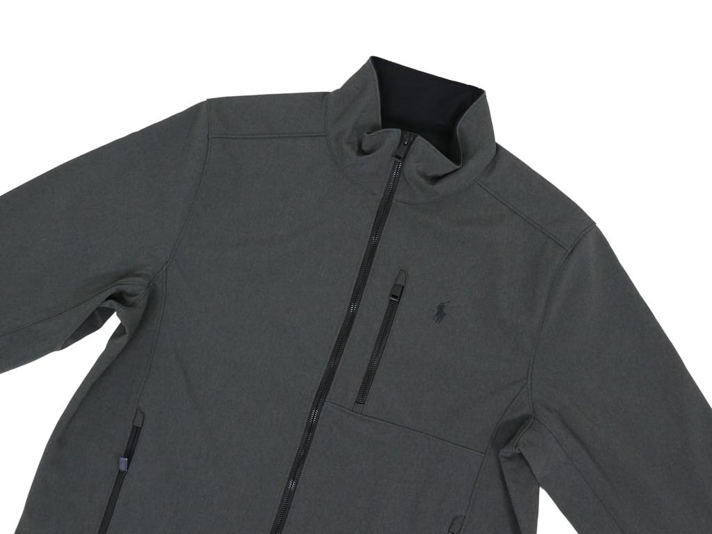 POLO RALPH LAUREN Softshell Windbreaker Size Greyhtr Men's Jacket, 01010013, XXL, [Used]