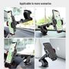 Telescopic Car Phone Holder with Dashboard Suction Cup and Stable Clip