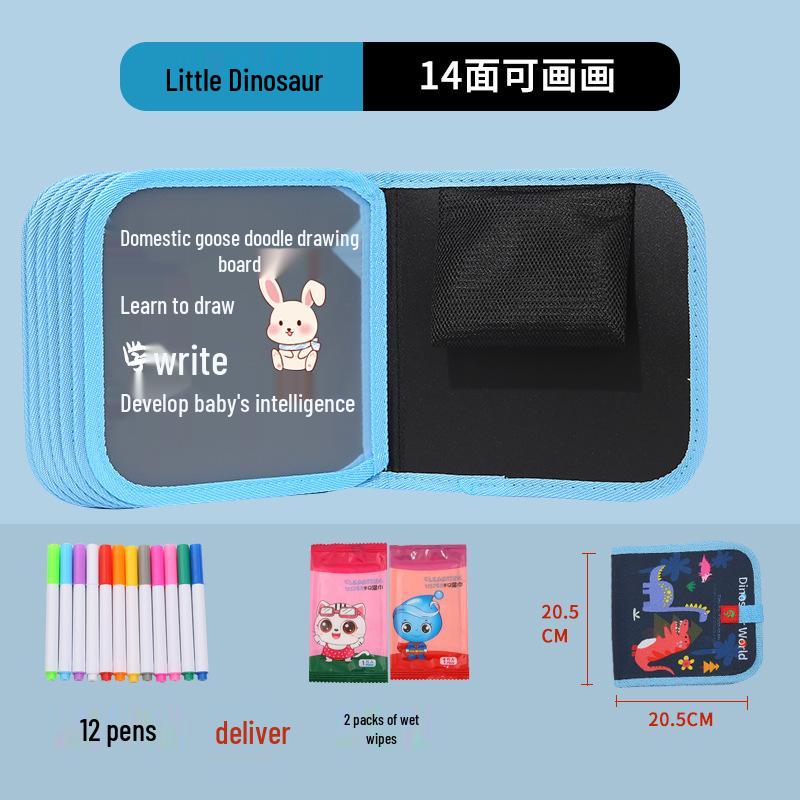Portable Children's Drawing and Coloring Board - Reusable, Erasable, and Compact Toy for Kids