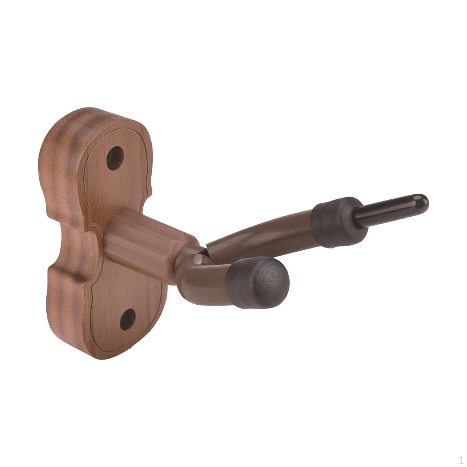 

Элегантное настенное крепление для скрипки для демонстрации музыкальных инструментов Black Walnut