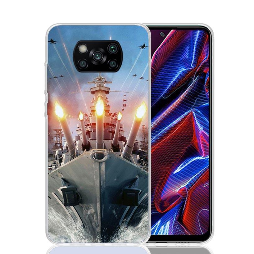 Military Aircraft Warship Fighter Case Phone Cover for Xiaomi Redmi Note 10 9 9S 8 8T 7 5 Pro Mi 12T 11T 10T 9T 12 11 Lite A3 A2
