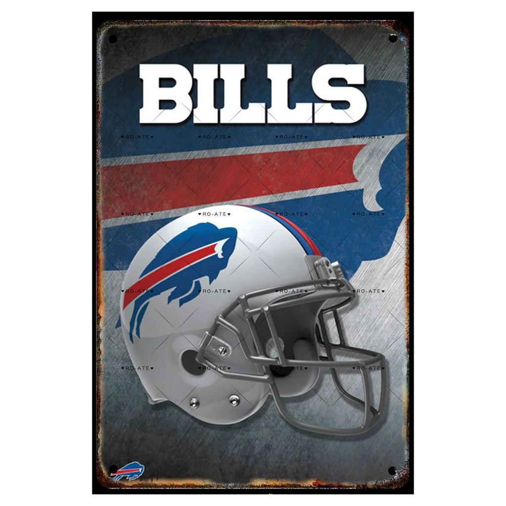 Football Helmets Metal Tin Signs Wall Decoration Plaque Vintage Art Poster Iron Painting for Man Cave Home Cafe Garden Club Bar