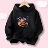Kids Pullover Hoodie Lovely Cartoon Ghost Pumpkin Bat Halloween Graphic Sweatshirt Long Sleeve CasualSport Top Autumn Winter Home And Outdoor Outfit