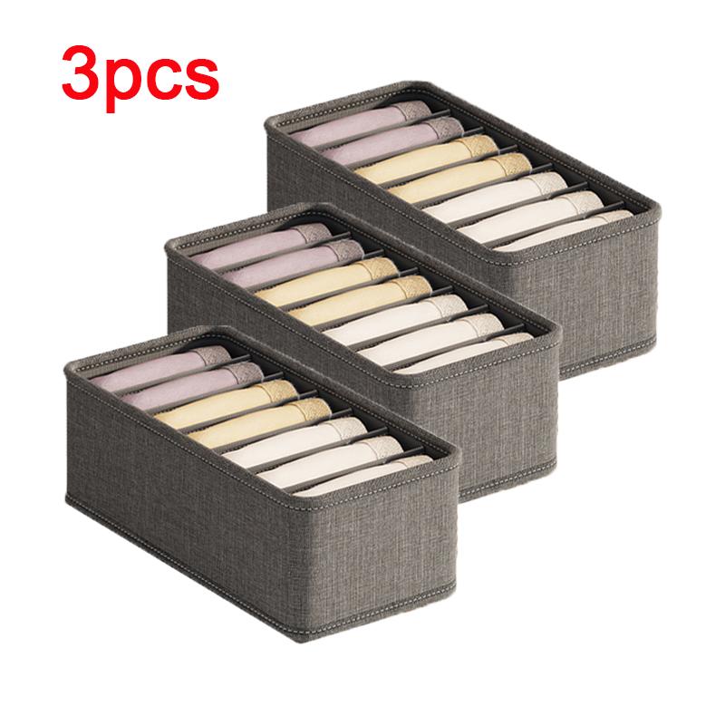 1/3PCS Cabinet Drawer Underwear Organizer Wardrobe Clothes Organizer Socks Bra Clothing Storage Boxes Pants Socks Organizers