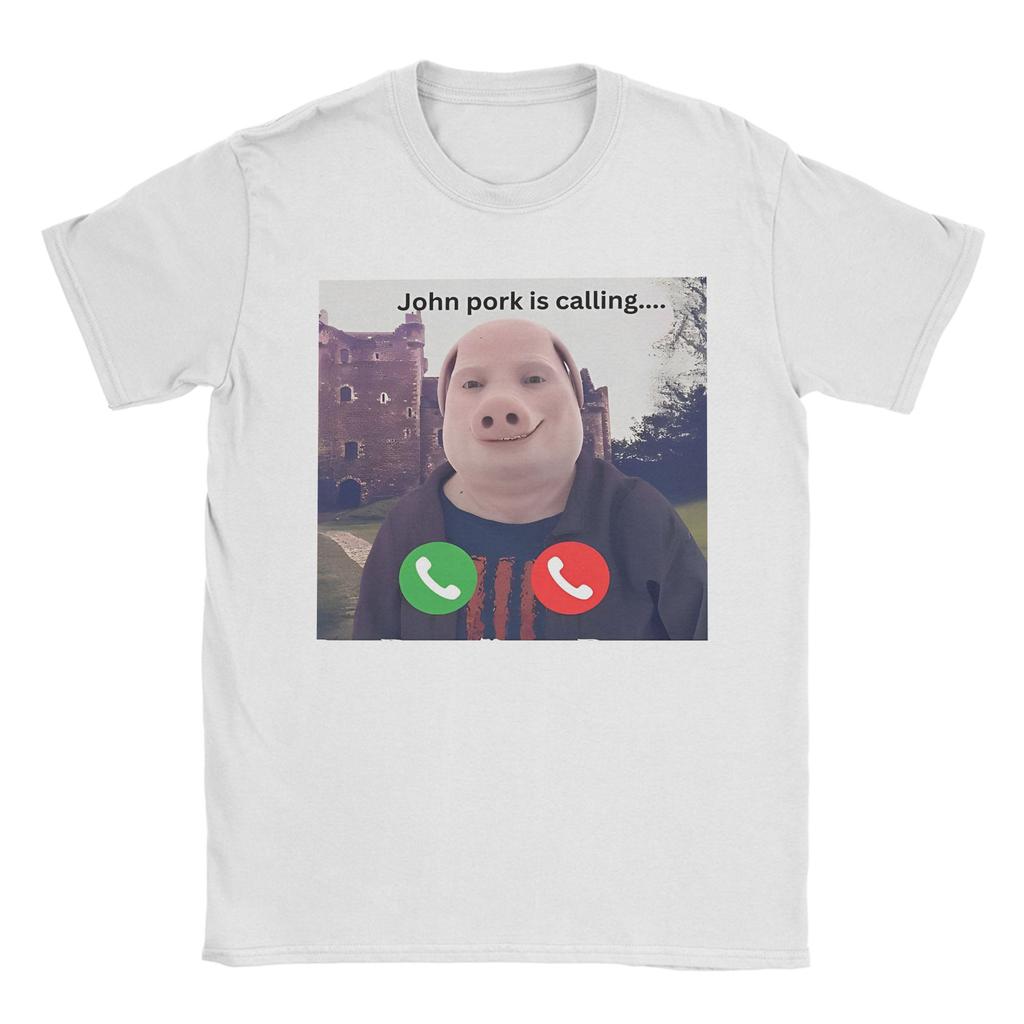 John Pork Is Calling Tshirt Unisex Unisex Amazing Pure Cotton Tees O Neck Short Sleeve T Shirt Summer Tops