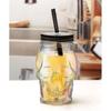 Iridescent Skull Glass Cups 4 Pack Unique Drinkware Smoothies Cocktails Shakes Juices Fun Gift Idea