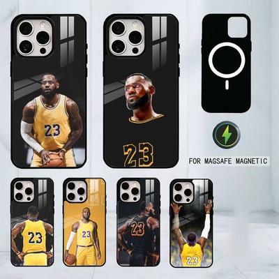 LeBron J-James Famous Basketball Phone Case For iPhone17,16,15,14,13,12,11 Plus,Pro Magnetic For Magsafe Wireless Charging