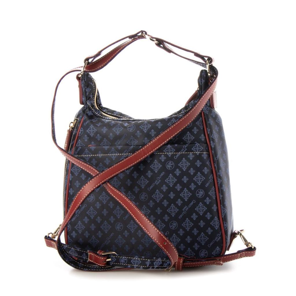 Christian Olivier Multifunctional 3-Way BackpackShoulder Bag 91 NavyWine