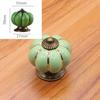Manopole per Mobili in Ceramica a Forma di Zucca Maniglie per Cassetti con Base Metallica e Viti per Porte di Cucina Armadio Mobili Diametro 35mm