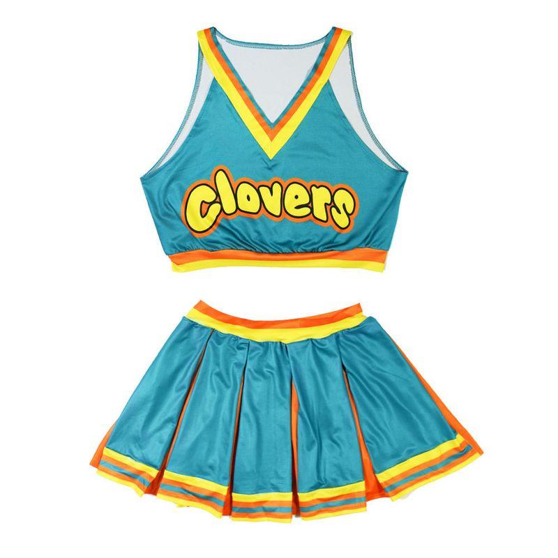 

Cross-Border Cheerleading Uniforms, Basketball and Football Outfits, Nightclub Stage Performance Costumes Green Clothes S