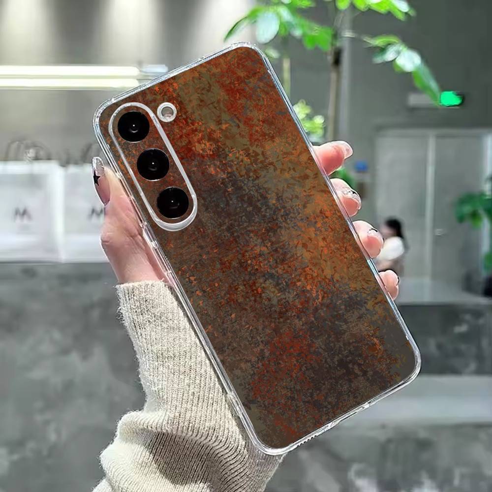 Retro Rust D-Design Phone Case For Samsung Galaxy A91,80,73,72 ,71,53,52,32 ,31,22,21s,20,Transparent Case
