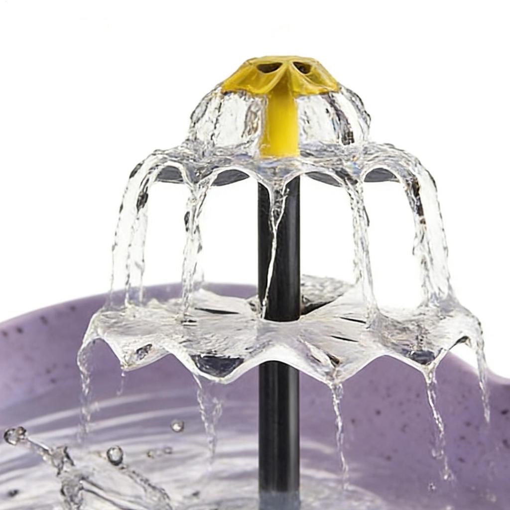 Bird Bath For Outside Heart Shape Weather Resistant Solar Bird Bath Fountain For Ponds Pool Patio Lawn Yard Macaws Sparrow
