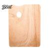 Professional Grade Painting Artist with Paint Square Palette Tray Wooden Oval Shaped Large Palette Thumb Hole for Acrylic Watercolor
