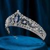 Vintage Crown Hair Accessory Elegant Princess Rhinestone Tiara Exquisite Bride Silver Crown  Party