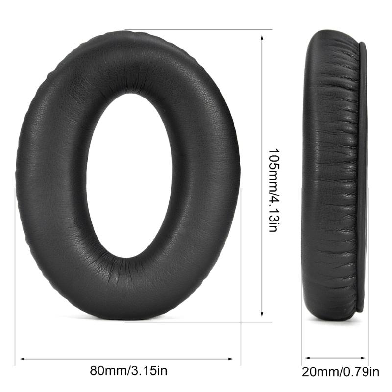 Soft Leather Ear Cushions Compatible for AviationA30 Headsets Durability &Breathable Design Earpads Easy Installation