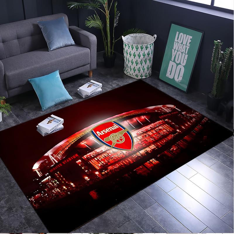1PC rug Arsenal Football Club Crest Carpet, Chair Rug,Area Rug for Office Bedroom living rooms bedroom, Doormat decor Christmas fan gifts