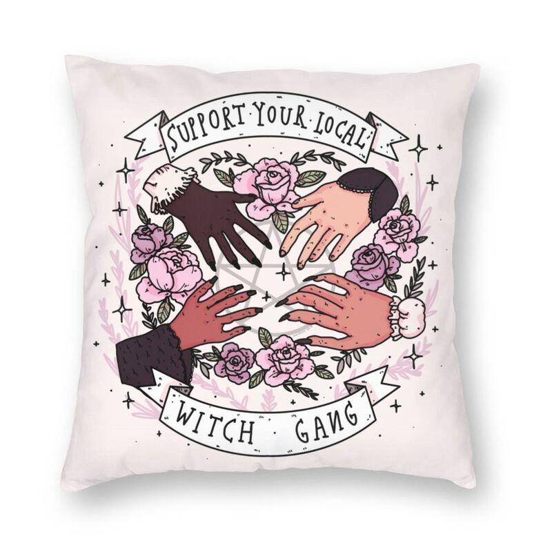 Home Decoration Nordic Halloween Witch Ghost Tree Cushion Cover Cushion Cover Mystery Magic Pillowcase 45x45cm Funda De Almohada
