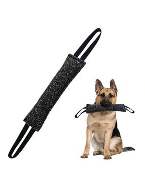 1pc-Comfortable Handle Interactive Dog Chew Toy Enhanced Training Bite Stick for Teeth Grinding and Play Interactive Dog Toy