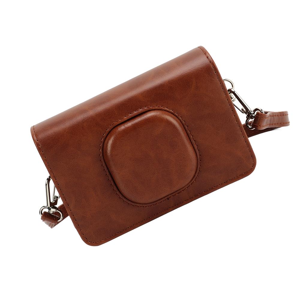 Instant Camera Case PU Leather Mini Retro Protective Camera Bag with Adjustable Shoulder Strap for Mini Shot2