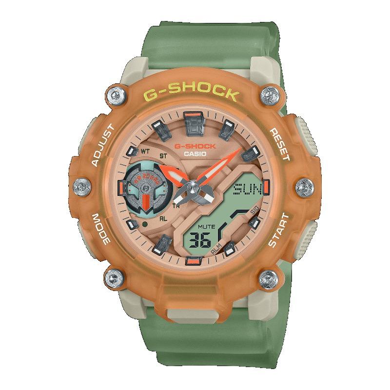 Casio G-SHOCK Men s Resin 200M Water Resistant Digital Shock Resistant Quartz Watch GMA-S2200PE-5A коричневый