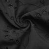 Elegant Black Lace Stand Collar Long Sleeve Shirt - Spring/Autumn 2025 Collection