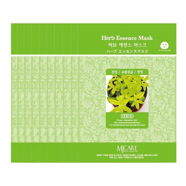 [100 Sheets] Herb Skin Soothing Moisture Essence Mask Sheet Pack (6514321A)