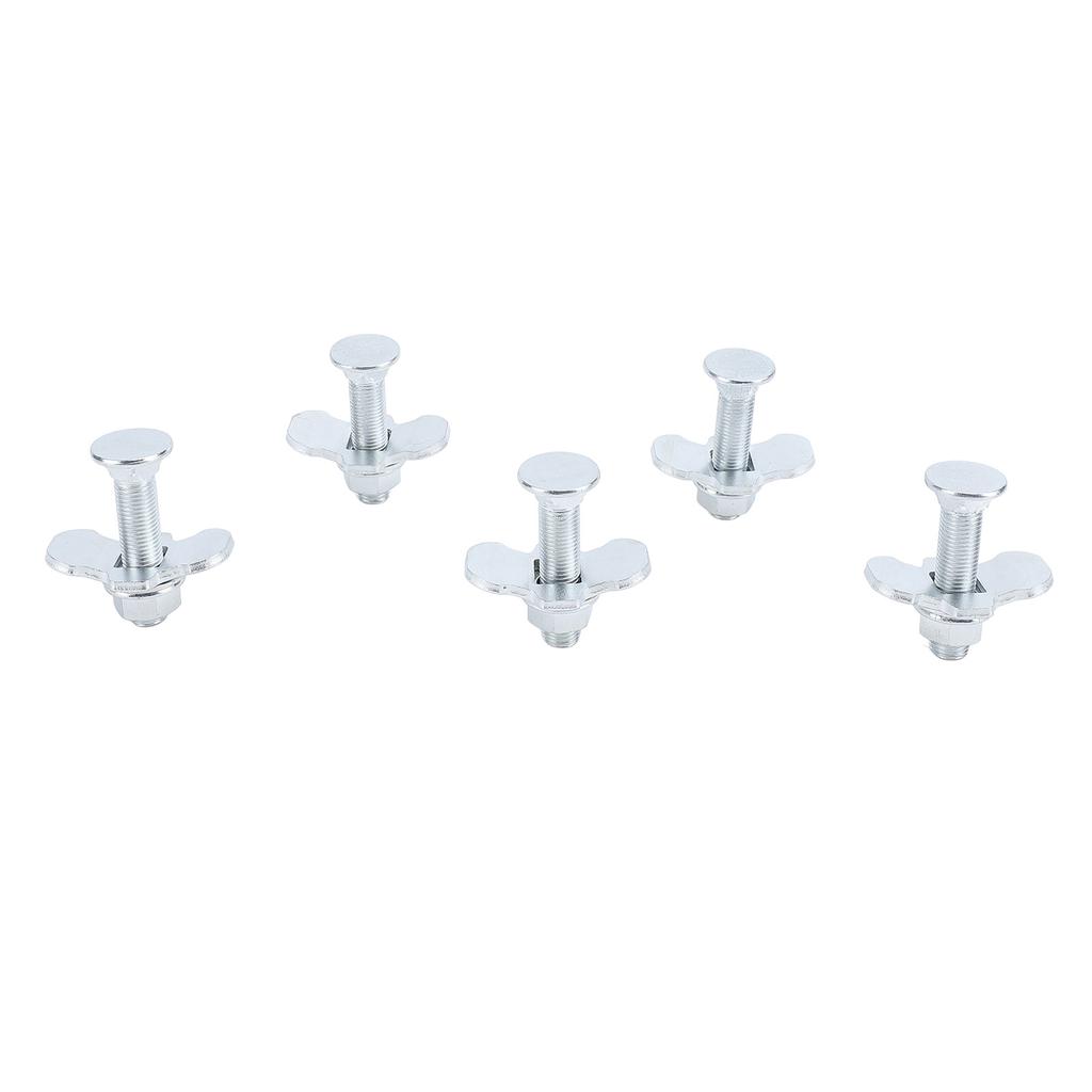 5pcs L Track Double Lug Threaded Stud Nut Fitting M10x45mm for Truck Bed Trailer Cargo Control
