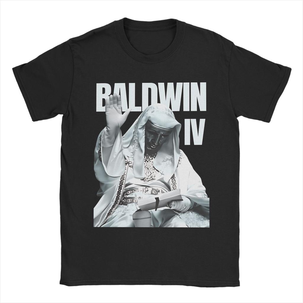 King Baldwin IV Of Jerusalem T-Shirt Summer  Trendy Cool T Shirts Adult Pure Cotton Crewneck Oversized Tees Short Sleeves Tshirt