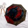 Dark Mystic Roses: Gothic Art PrintUmbrella, Portable 3-Fold Compact Umbrella for Men & Women Gift